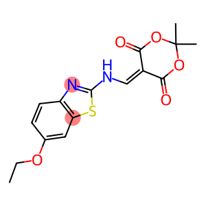 5-(((6-ETHOXYBENZOTHIAZOL-2-YL)AMINO)METHYLENE)-2,2-DIMETHYL-1,3-DIOXANE-4,6-DIONE