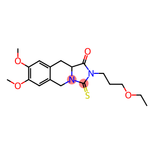 2-(3-ETHOXYPROPYL)-7,8-DIMETHOXY-3-THIOXO-2,3,10,10A-TETRAHYDROIMIDAZO[1,5-B]ISOQUINOLIN-1(5H)-ONE