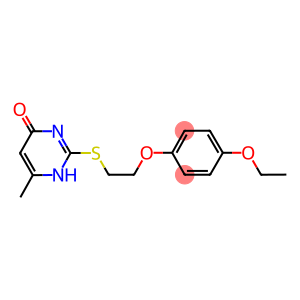 2-([2-(4-ETHOXYPHENOXY)ETHYL]THIO)-6-METHYLPYRIMIDIN-4(1H)-ONE