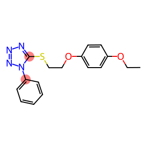 5-([2-(4-ETHOXYPHENOXY)ETHYL]THIO)-1-PHENYL-1H-TETRAZOLE