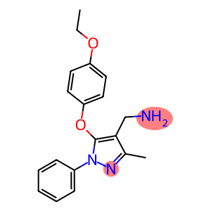 [5-(4-ETHOXYPHENOXY)-3-METHYL-1-PHENYL-1H-PYRAZOL-4-YL]METHYLAMINE