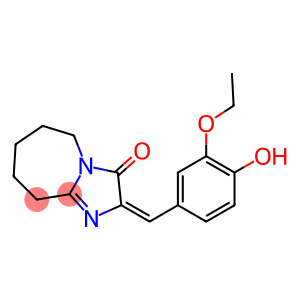 2-(3-ETHOXY-4-HYDROXY-BENZYLIDENE)-2,5,6,7,8,9-HEXAHYDRO-IMIDAZO[1,2-A]AZEPIN-3-ONE