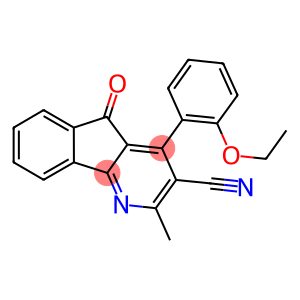 4-(2-ETHOXYPHENYL)-2-METHYL-5-OXO-5H-INDENO[1,2-B]PYRIDINE-3-CARBONITRILE