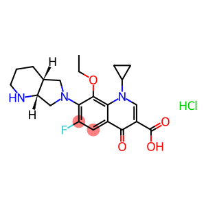 1-Cyclopropyl-8-ethoxy-6-fluoro-1,4-dihydro-7-[(4aS,7aS)-octahydro-6H-pyrrolo[3,4-b]pyridin-6-yl]-4-oxo-3-quinolinecarboxylic Acid Hydrochloride