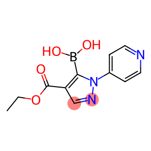4-(ethoxycarbonyl)-1-(pyridin-4-yl)-1H-pyrazol-5-ylboronic acid