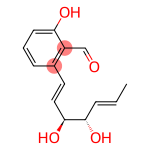 2-[(1E,3S,4S,5E)-3,4-Dihydroxy-1,5-heptadienyl]-6-hydroxybenzaldehyde