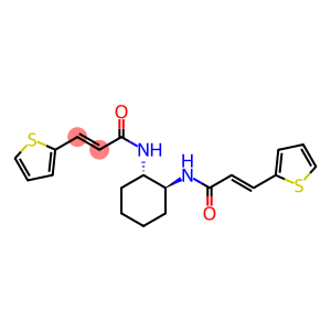 (E)-3-(2-thienyl)-N-((1S,2S)-2-{[(E)-3-(2-thienyl)-2-propenoyl]amino}cyclohexyl)-2-propenamide