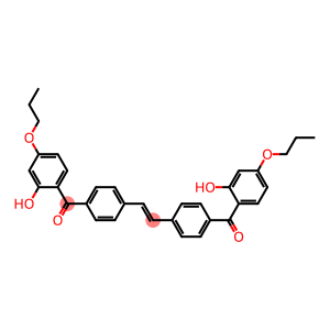 6,6'-[(Ethene-1,2-diyl)bis(4,1-phenylenecarbonyl)]bis(3-propoxyphenol)