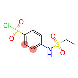 4-ethanesulfonamido-3-methylbenzene-1-sulfonyl chloride