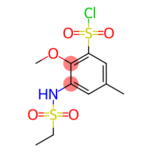 3-ethanesulfonamido-2-methoxy-5-methylbenzene-1-sulfonyl chloride