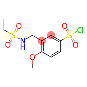 3-(ethanesulfonamidomethyl)-4-methoxybenzene-1-sulfonyl chloride