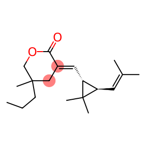 (3E)-Tetrahydro-5-methyl-5-propyl-3-[[(1R,2R)-3,3-dimethyl-2-(2-methyl-1-propenyl)cyclopropan-1-yl]methylene]-2H-pyran-2-one