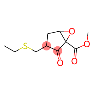 1,5-Epoxy-2-oxo-3-(ethylthiomethyl)cyclopentane-1-carboxylic acid methyl ester