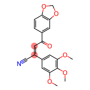 (2E)-4-Oxo-2-(3,4,5-trimethoxyphenyl)-4-(1,3-benzodioxol-5-yl)-2-butenenitrile