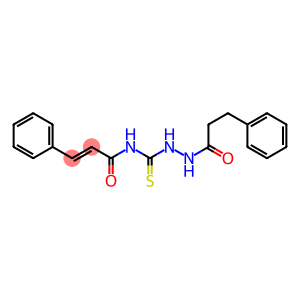 (E)-3-phenyl-N-{[2-(3-phenylpropanoyl)hydrazino]carbothioyl}-2-propenamide