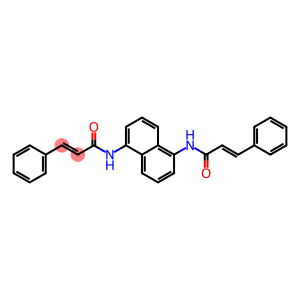 (E)-3-phenyl-N-(5-{[(E)-3-phenyl-2-propenoyl]amino}-1-naphthyl)-2-propenamide