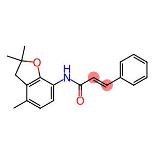 (E)-3-phenyl-N-(2,2,4-trimethyl-2,3-dihydro-1-benzofuran-7-yl)-2-propenamide