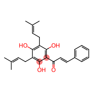 2-[(E)-3-Phenyl-1-oxo-2-propenyl]-4,6-bis(3-methyl-2-butenyl)benzene-1,3,5-triol