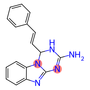 4-[(E)-2-PHENYLVINYL]-3,4-DIHYDRO[1,3,5]TRIAZINO[1,2-A]BENZIMIDAZOL-2-AMINE