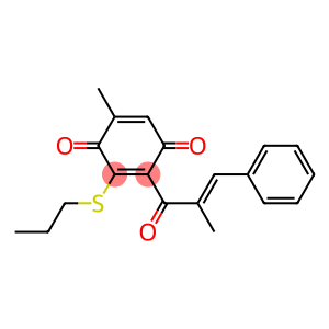 2-[(E)-3-Phenyl-2-methylpropenoyl]-5-methyl-3-propylthio-1,4-benzoquinone