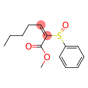 (2E)-2-Phenylsulfinyl-2-heptenoic acid methyl ester