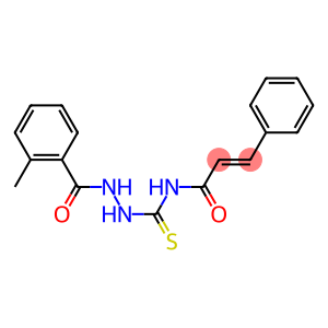 (E)-N-{[2-(2-methylbenzoyl)hydrazino]carbothioyl}-3-phenyl-2-propenamide