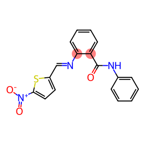 2-{[(E)-(5-nitro-2-thienyl)methylidene]amino}-N-phenylbenzamide