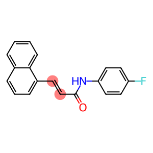 (E)-N-(4-fluorophenyl)-3-(1-naphthyl)-2-propenamide