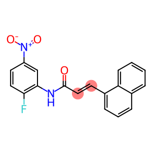 (E)-N-(2-fluoro-5-nitrophenyl)-3-(1-naphthyl)-2-propenamide