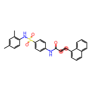 (E)-N-{4-[(2,4-dimethylanilino)sulfonyl]phenyl}-3-(1-naphthyl)-2-propenamide