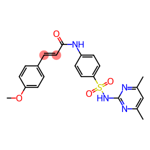 (E)-N-(4-{[(4,6-dimethyl-2-pyrimidinyl)amino]sulfonyl}phenyl)-3-(4-methoxyphenyl)-2-propenamide