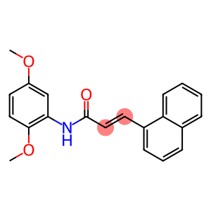 (E)-N-(2,5-dimethoxyphenyl)-3-(1-naphthyl)-2-propenamide