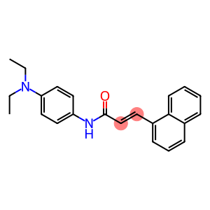 (E)-N-[4-(diethylamino)phenyl]-3-(1-naphthyl)-2-propenamide