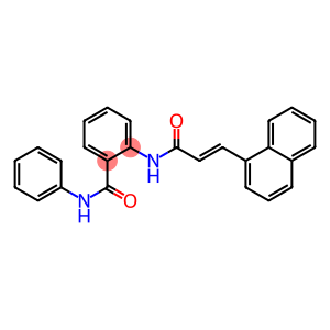 2-{[(E)-3-(1-naphthyl)-2-propenoyl]amino}-N-phenylbenzamide