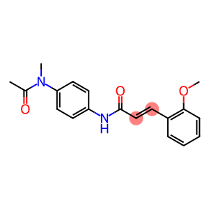 (E)-N-{4-[acetyl(methyl)amino]phenyl}-3-(2-methoxyphenyl)-2-propenamide