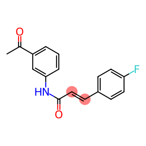 (E)-N-(3-acetylphenyl)-3-(4-fluorophenyl)-2-propenamide