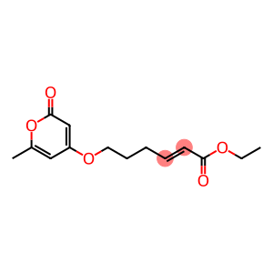 (E)-6-[(6-Methyl-2-oxo-2H-pyran-4-yl)oxy]-2-hexenoic acid ethyl ester