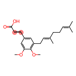 3-[(2E)-3-Methyl-7-methyl-2,6-octadien-1-yl]-4,5-dimethoxy-trans-cinnamic acid