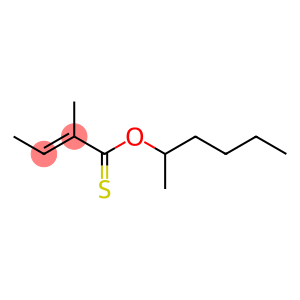 (E)-2-Methyl-2-butenethioic acid S-hexyl ester