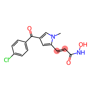 (E)-3-[1-Methyl-4-(4-chlorobenzoyl)-1H-pyrrol-2-yl]-2-propenehydroxamic acid