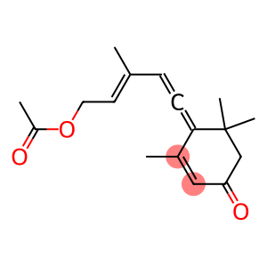 4-[(3E)-3-Methyl-5-(acetoxy)-1,3-pentadien-1-ylidene]-3,5,5-trimethyl-2-cyclohexen-1-one