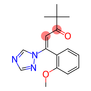 (1E)-1-(2-Methoxyphenyl)-1-(1H-1,2,4-triazol-1-yl)-4,4-dimethyl-1-penten-3-one