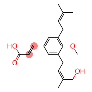 (E)-3-[3-(3-Methyl-2-butenyl)-4-methoxy-5-[(Z)-4-hydroxy-3-methyl-2-butenyl]phenyl]acrylic acid