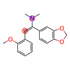 (E)-1-[3,4-(Methylenedioxy)phenyl]-2-(2-methoxyphenyl)-N,N-dimethylethen-1-amine