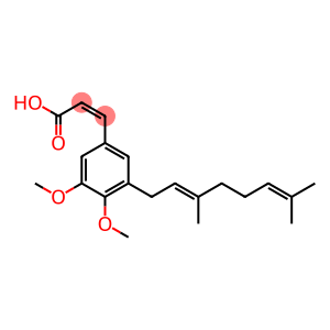 3-[(2E)-3-Methyl-7-methyl-2,6-octadien-1-yl]-4,5-dimethoxy-cis-cinnamic acid