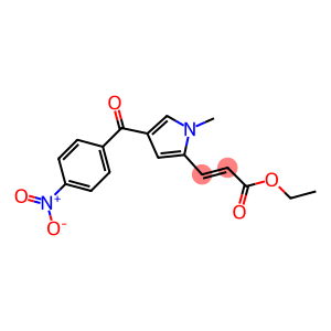 (E)-3-[1-Methyl-4-[4-nitrobenzoyl]-1H-pyrrol-2-yl]acrylic acid ethyl ester