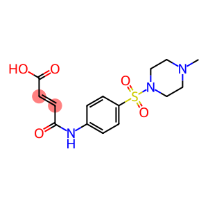 (E)-4-{4-[(4-methyl-1-piperazinyl)sulfonyl]anilino}-4-oxo-2-butenoic acid