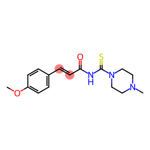 (E)-3-(4-methoxyphenyl)-N-[(4-methyl-1-piperazinyl)carbothioyl]-2-propenamide