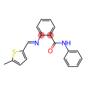 2-{[(E)-(5-methyl-2-thienyl)methylidene]amino}-N-phenylbenzamide