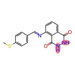 5-({(E)-[4-(methylsulfanyl)phenyl]methylidene}amino)-2,3-dihydro-1,4-phthalazinedione